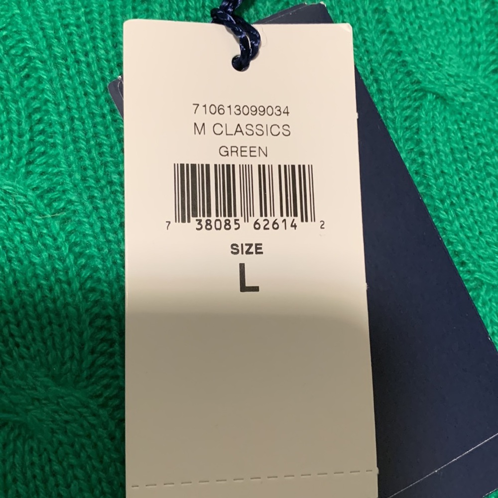 🔥🔥Polo Ralph Lauren The Iconic Cable-Knit Cashmere Sweater, green,M, L🔥🔥 - Picture 11 of 11